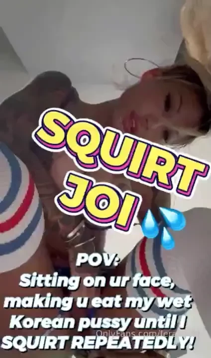 Pov sitting on your face and making you eat my little korean pussy 