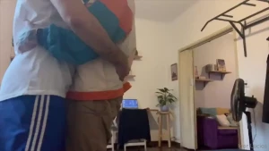 This sexy man took my cock with a gorgeous smile on his face smirking