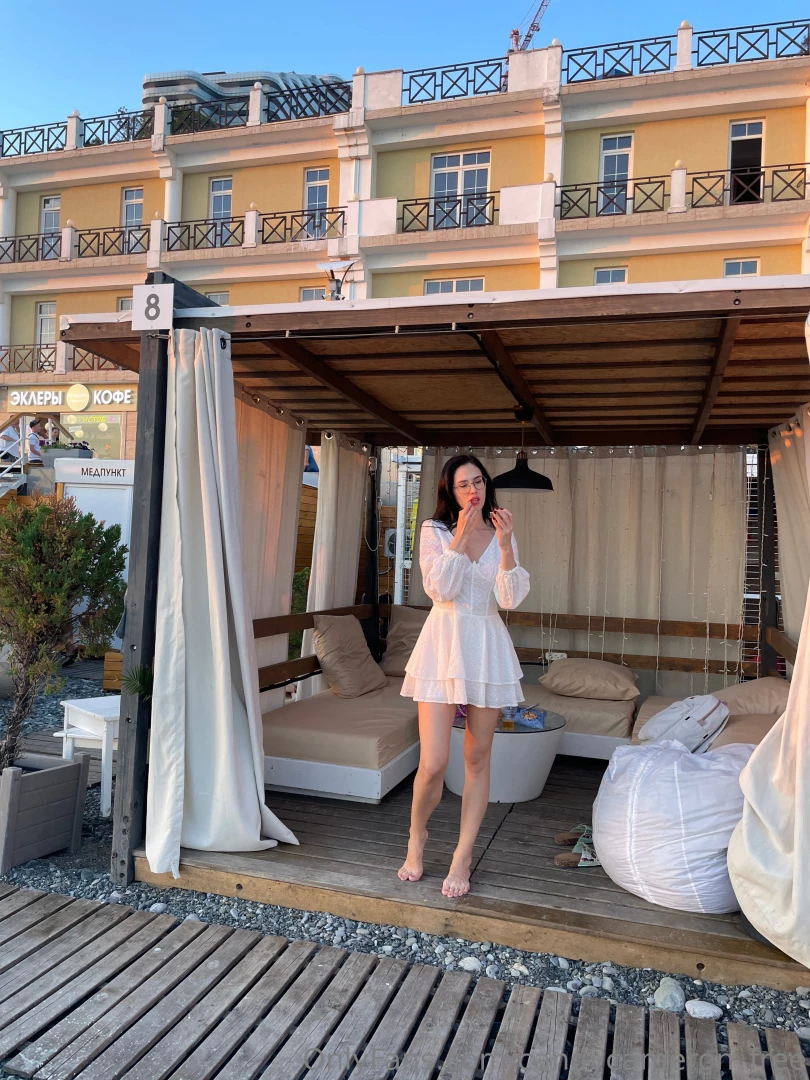 Embracing the summer vibes in my favorite white dress exploring new 