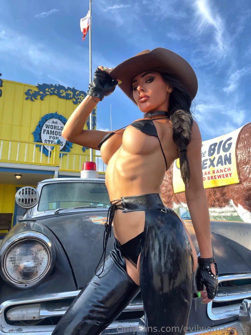 Are you brave to serve evil cowgirl unlock for more photos and short 