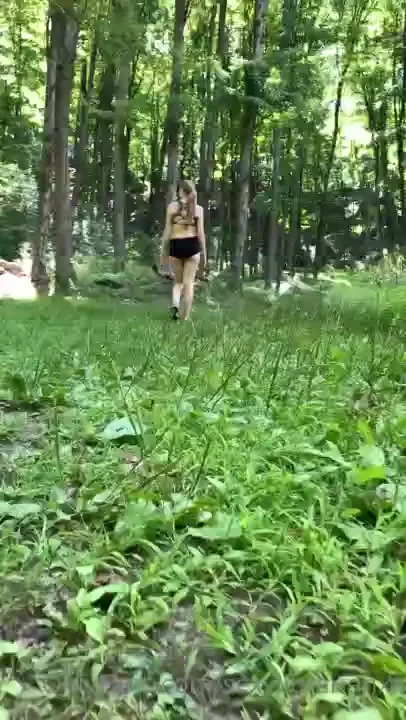 Come for a walk in the woods with me it s green and beautiful and the 