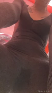Maybe grey body suit wasn t the best choice for the gym