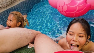 Ggbb creampie blowjob facial swallow cumswap groupsex warming up is