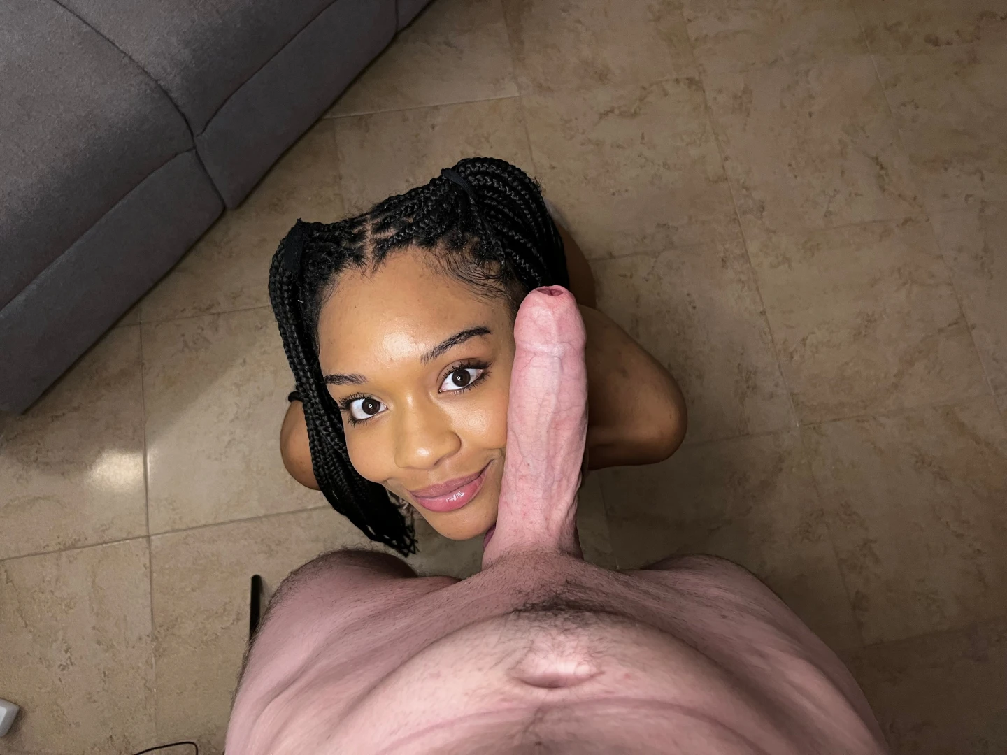 So happy to pose for my big dick you ever had a girl pose like this part 1 