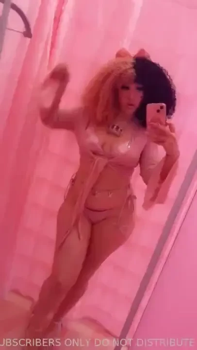 Swimsuit under trying on clothes 