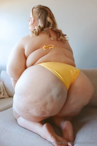 Tried on a new teeny yellow bikini wishing it were summer part 4