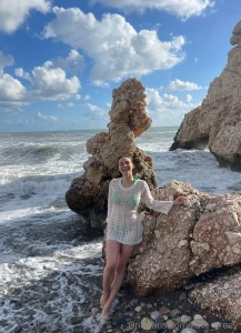 In this photo i am surrounded by the endless expanses of the sea which