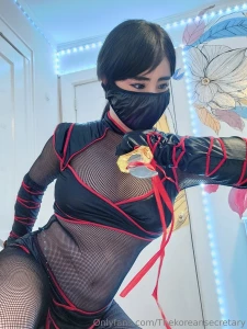 Happy halloween want to see me swallow in this ninja suit right here part 1