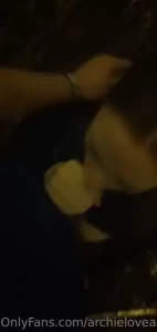 This was suuuper public just behind some bushes