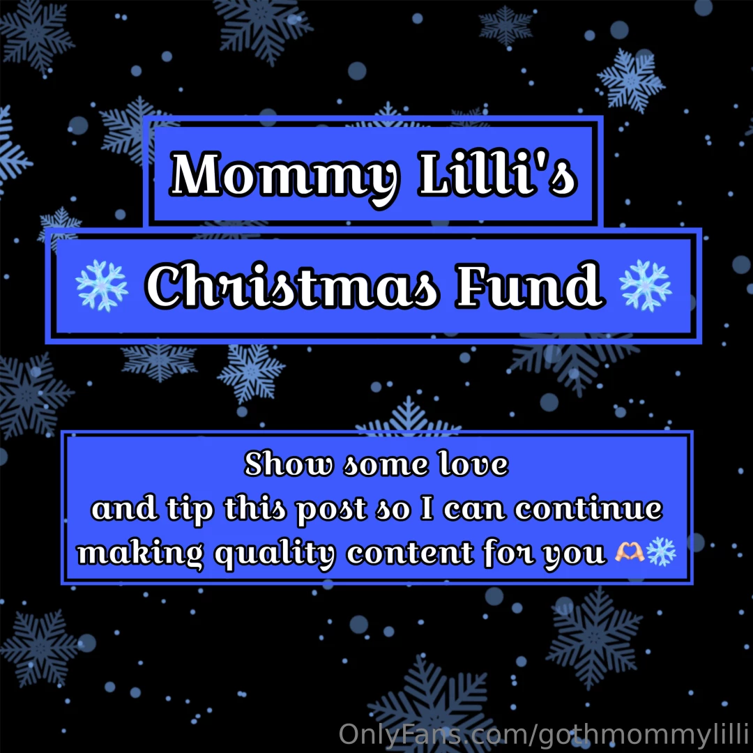 Lilli s christmas fund show some love tip this post so i can continue 