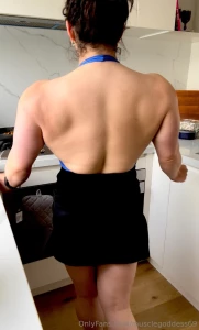 Mommy is getting way too big for the kitchen now she might need to