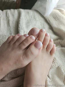 Stroke for me and then finish for my perfectly pedicured toes