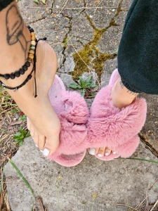 My favorite fuzzy slippers lt 3