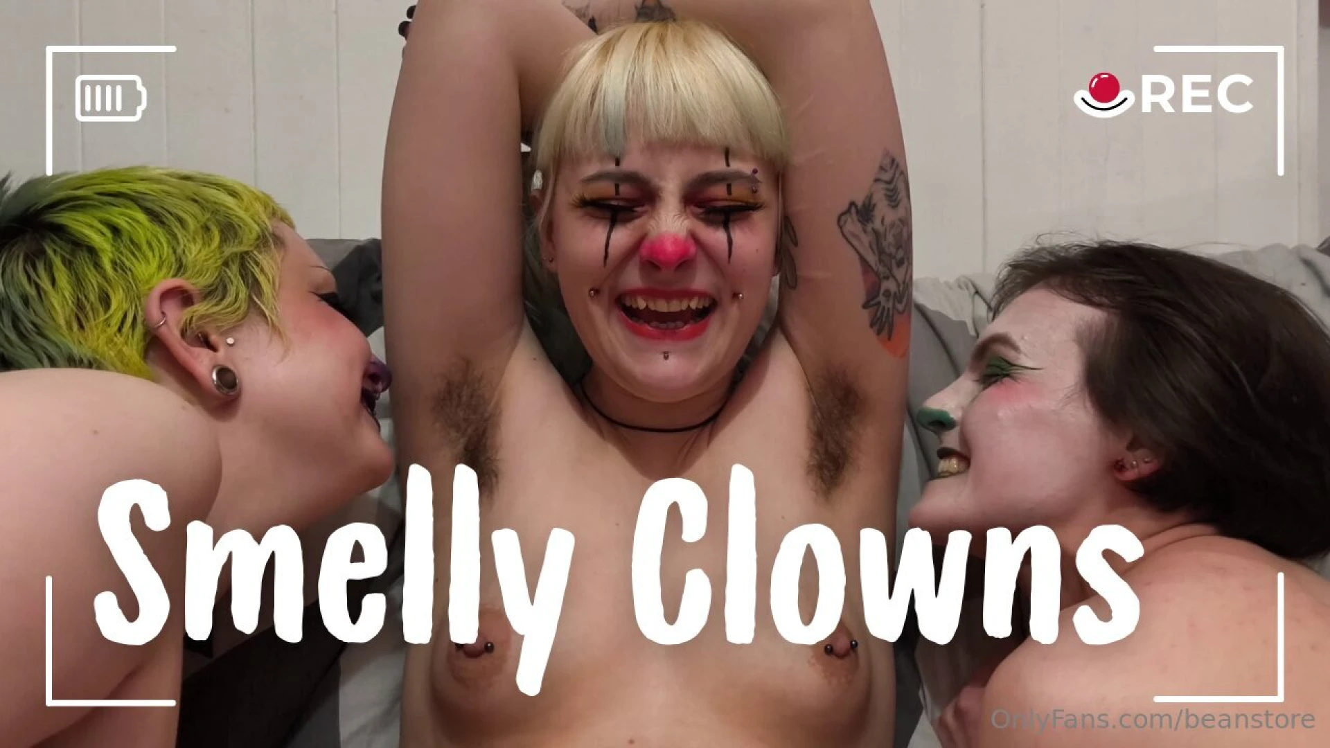 Smelly clowns- a cheeky smell fetish party with the guys and detailed 