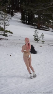 cgetsnakey - Prancing around in the snow dressed like the cutest little reindeer 