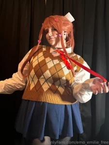 Watch me strip as monika part 2