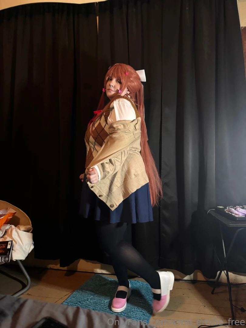 Watch me strip as monika 