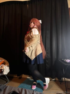 Watch me strip as monika