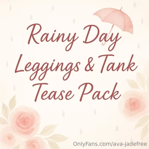 Leggings amp tank tease pack 12 it s rainy and quiet today and i m