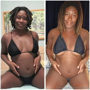 Black swimsuit 1 year ago vs now part 8