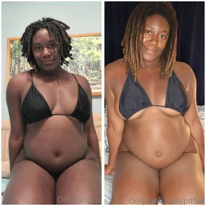 Black swimsuit 1 year ago vs now part 10