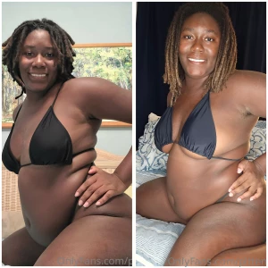 Black swimsuit 1 year ago vs now part 11