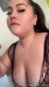 Would u make me swallow or would u cum on my boobs