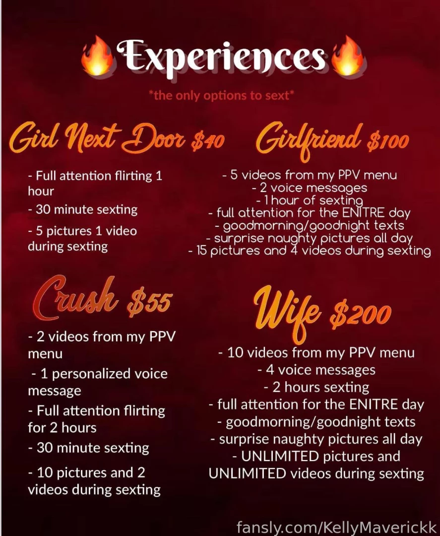 Hey guys i ve rolled out a new experience menu this is the only option 