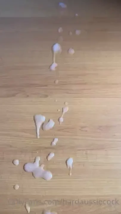 Huge cumshot made such a mess hehe who s coming to lick it all up or 
