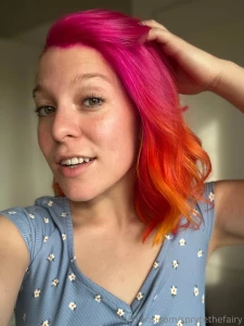 Brand new fairy outfit and hair just had to try it on what do we think part 1