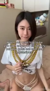 Gotta act mysterious asian asiancutie petite curvy underwear braless