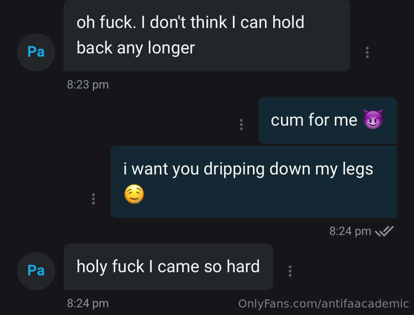 Message me for free on my uncensored page and sexting is discounted it 