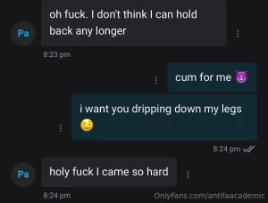 Message me for free on my uncensored page and sexting is discounted it