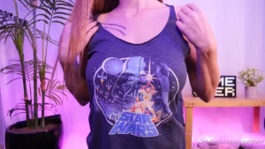 Naughty star wars shirt scratching asmr