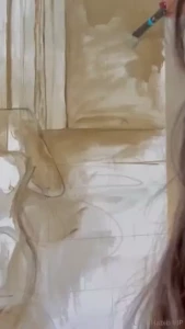 Behind the scenes clips into my painting join me on a seductive part 7
