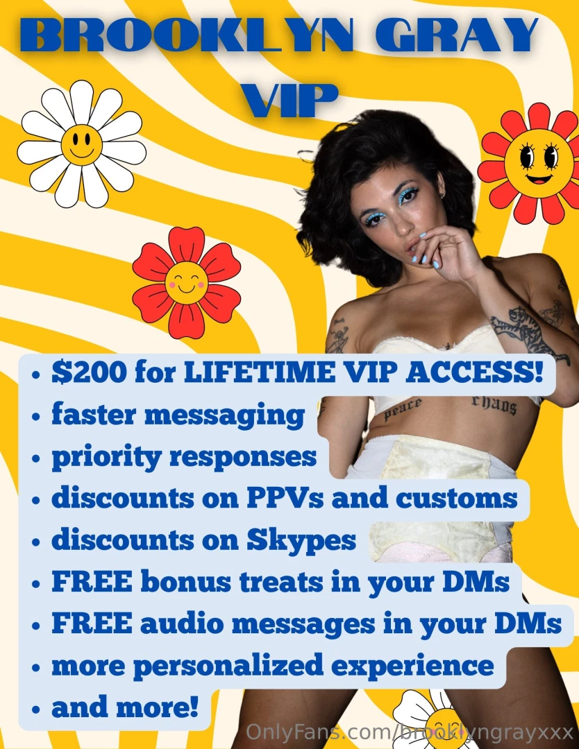 Reminder of the benefits of being one of my vips would love to add a 