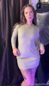 Winter means sweater dresses shortdress nobra slimthick roundhips