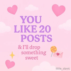 Your turn 1 like 20 posts 2 comment excited for my gift and dm me 3