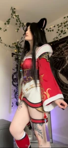 Ahri cosplay i love this one it s super fkn cute sfw but i hope you part 1