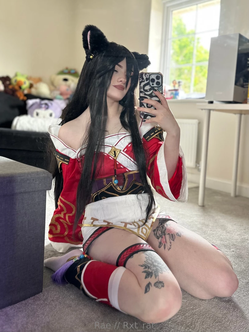 Ahri cosplay i love this one it s super fkn cute sfw but i hope you part 2 
