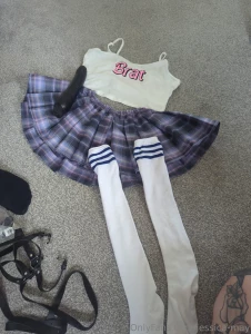 Filming some new stuff tonight one includes this outfit and toy and