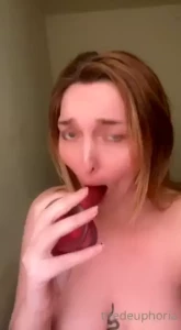 Enjoy this 20 second clip of me gagging on my toy