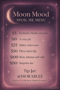 Feeling my moon mood soft spoiled and in need of pampering tips always part 1