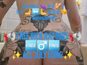 July free dick ratings ever wanted to know what people think about