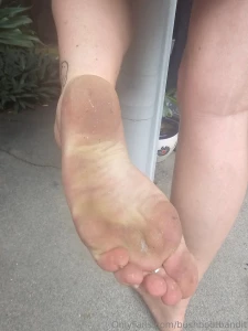 Grubby sweaty toes for you are you hungry