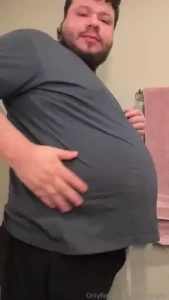 Before and after eating 5 lbs of food last night part 3