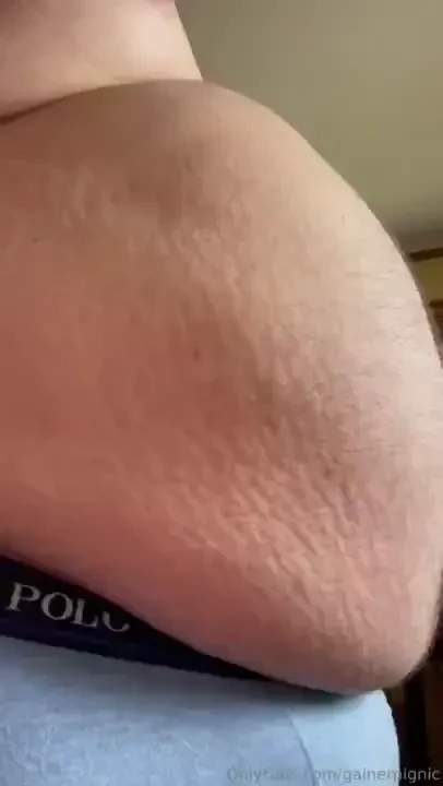 Pig plays with a new toy but working myself up by playing with all my 