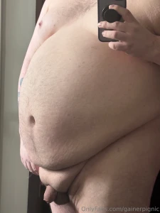 Fully hard but the growing fat wants to swallow it up so bad