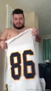 Coach was asking for an update on my uniform looks like the linebacker