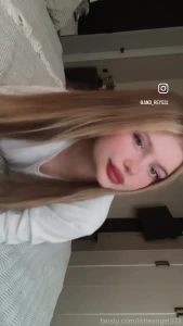 My booty is comfy on the bed but still ready to tease you 18 teen